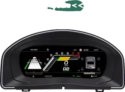 Immagine prodotto di Quadro strumenti digitale, display HD, supporto multilingue, per Jetta anni 2009-2011