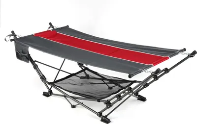 Produktbild von Primaster Camping Hängematte rot/grau