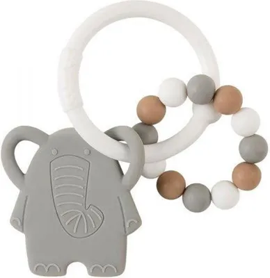 Produktbild von Nattou Silikon Beißring BPA frei Lapidou Elefant