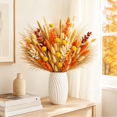 Produktbild von 100 Stück Herbstdeko Innen Trockenblumen Herbst Dekoration Deko Fall Decor