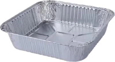 Obrázek produktu pro Jednorázové hliníkové fólie, 30 ks víceúčelových čtvercových táců, vložky do fritézy, bezpečný materiál pro kontakt s potravinami a vysoká teplotní odolnost pro troubu / fritézu / gril / plynové sporáky Bake & Cook