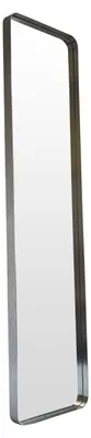Produktbild von Moderner TONDO Wandspiegel aus gebürstetem Aluminium in Silber 60x160 cm