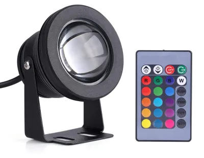 Unterwasser-Spot 12 V, 10 W, RGB, IP68, mit Fernbedienung