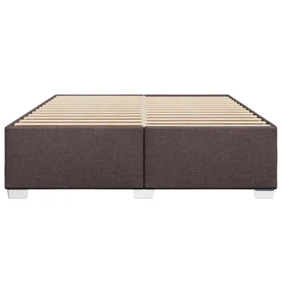 Produktbild von vidaXL Bettgestell ohne Matratze Dunkelbraun 200x200 cm Stoff
