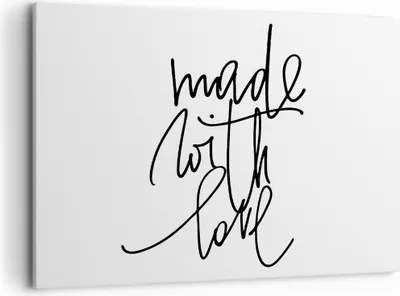 Produktbild von Bild auf Leinwand - Leinwandbild - Einteilig - Erstellt mit Liebe - 100x70cm - Wand Bild - Wanddeko - Wandbilder - Leinwanddruck - Bilder - Wanddekoration - Leinwand bilder - Wandbild - AA100x70-4499