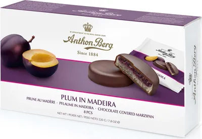 Produktbild von Anthon Berg Śliwka w Maderze Pasztet Marcepanowy z Czekoladą 220g