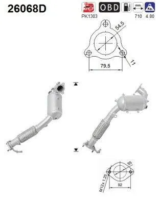 Obrázek produktu pro Katalyzátor Mitsubishi 1.8D Euro 5