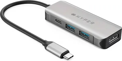 Image de HYPER HDMB2 hub d'interface USB 3.2 Gen 1 (3.1 Gen 1) Type-C 5000 Mbit/s Acier inoxydable