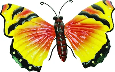 Produktbild von Schmetterling Metall Wandbild Wanddeko Deko Bild Wand Hänger Tier Figur Skulptur
