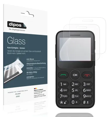 Immagine prodotto di 2x Pellicola Protettiva per Alcatel 3085 Protezione opaco Vetro Flessibile 9H dipos