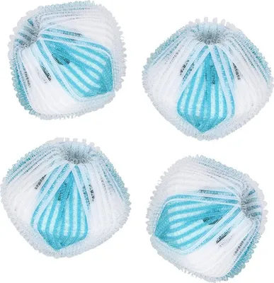 Zdjęcie produktu dla 6Pcs Pralka Usuwanie kłaczków Narzędzie do prania Narzędzie do czyszczenia ubrań BlueWhite