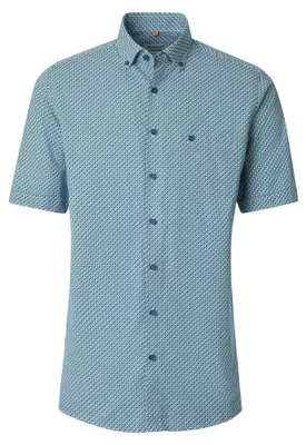 Produktbild von Redmond - Comfort Fit - Herren Freizeithemd Kurzarm (261425999), Größe:XL, Farbe:Blau(100)