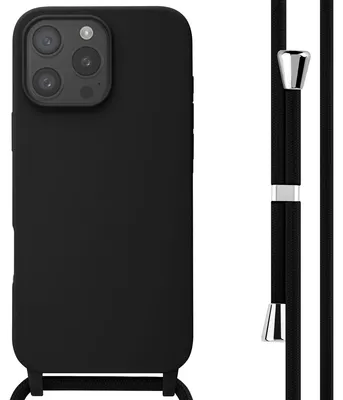 Imagen del producto de Funda de Silicona con Cuerda para Apple iPhone 16 Pro Max -