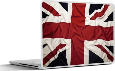 Produktbild von MuchoWow® Laptop Aufkleber Sticker Cover Die Flagge Großbritanniens 36.5x27.5 cm - Laptop-Sticker
