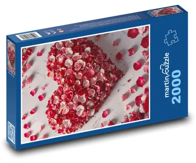 Produktbild von martinpuzzle - Puzzle 2000 Teile - Herzen der Blumen