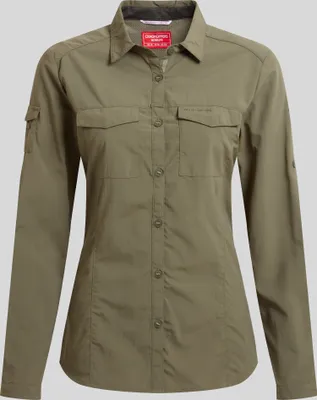 Zdjęcie produktu dla CRAGHOPPERS NosiLife Adventure Langarm Bluse II WILD OLIVE 42