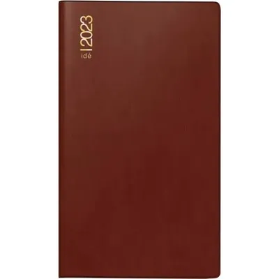 Produktbild von Taschenkalender TM11 8,7x15,3cm 1 Monat/2 Seiten Kunststoff bordeaux 2023