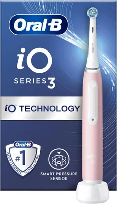 Produktbild von Oral-B | Elektrische Zahnbürste | iO3-Serie | Wiederaufladbar | Für Erwachsene | Anzahl der enthaltenen Bürstenköpfe 1 | Anzahl der Zahnputzmodi 3 | Blush Pink