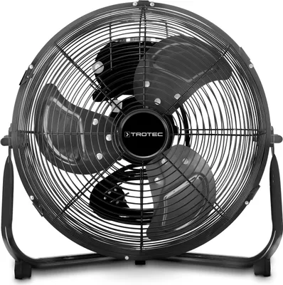 Produktbild von TROTEC Bodenventilator TVM 10 – 37 W, Ø 25 cm, 3 Stufen, Metall-Design, Neigungsfunktion, kompakt & leistungsstark, leiser Luftkühler für Zuhause & Büro