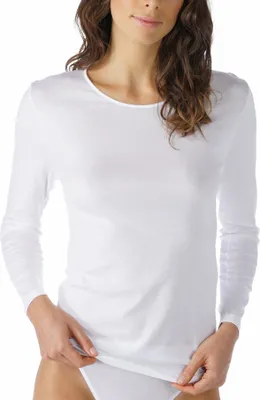 Produktbild von Mey Mey Damen Langarmshirt - Langes Unterhemd - Serie Noblesse - 100% Baumwolle - 26809 uni 2410-10-00070