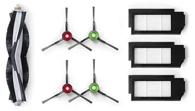 Produktbild von Ecovacs D-KT01-0017, Zubehör-Set, Staubsaugerroboter, Schwarz, Weiß, Ecovacs, 1 Stück(e), 3 Stück(e)