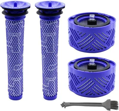 Image de Filtres pour aspirateur HEPA, lot de 4 - Lavables à la main - Performance améliorée - Pièces de rechange - Compatible avec les modèles V6