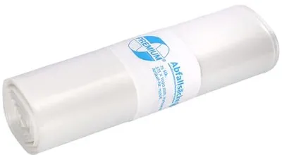 Produktbild von Müllsäcke 70L transparent 60my reißfest robust Abfallsäcke DEISS