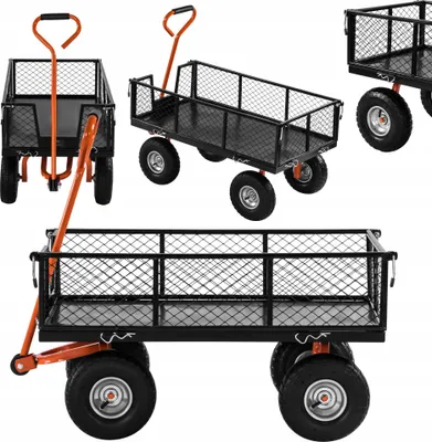 Zdjęcie produktu dla Wózek Ogrodowy Transportowy Składany 400 Kg 125 L Kraft&Dele
