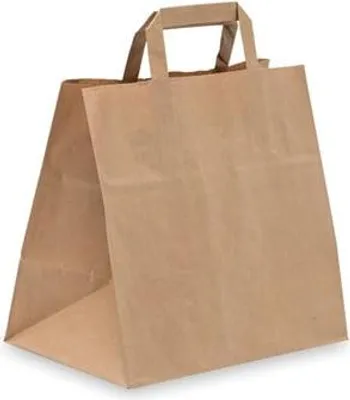 Produktbild von Paket – Papiertüte 260 x 170 x 250 BRAUN GRIFF 70 g 10 Stück