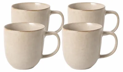 Produktbild von 4 Stück Keramikbecher Dune 340 ml - beige, Clay