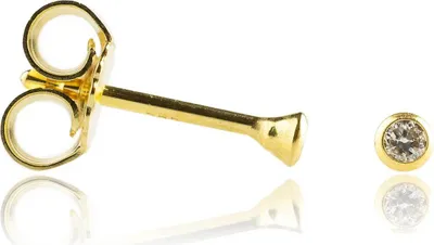 Produktbild von Kelchohrstecker Diamanten 585er Gelbgold mit Brillanten 0,07ct