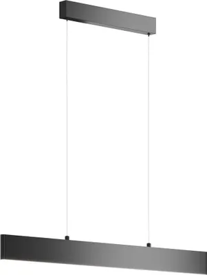 Zdjęcie produktu dla Lampa wisząca LED, metal, czarny matowy, dł. 91 cm