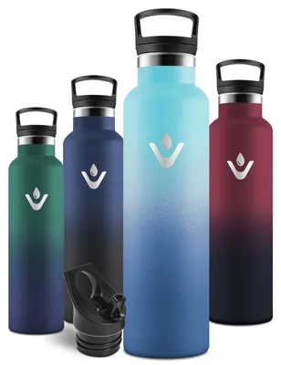 Produktbild von Trinkflasche Edelstahl 1l, Auslaufsicher, Thermosflasche, Wasserflasche