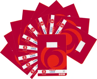 Produktbild von Herlitz 3323805 Schulheft (A4/16 Lineatur 38 (gelocht)) 16 Blatt, 10er Packung