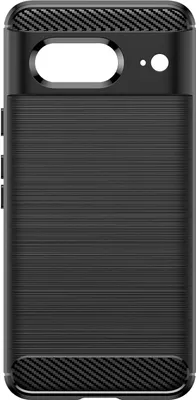 Produktbild von Avizar, Silikonhülle Pixel 8 Carbon-Look gebürstet, Schwarz