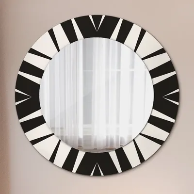 Obrázok produktu pre Dekoratívne Zrkadlo - Sklenený rám s Potlačou - Dekoratívne Nástenné Zrkadlo - 50 cm -  Geometrická abstrakcia