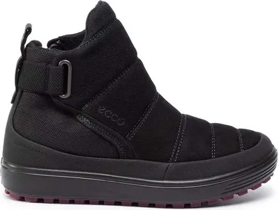 Obrázek produktu pro ECCO SOFT 7 Dámské boty černé kožené zateplené nepromokavé na zip 36