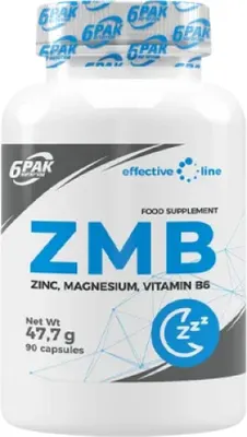 Produktbild von ZMB Nahrungsergänzungsmittel Zink Magnesium Vitamin B6 für Schlaf und Muskelregeneration