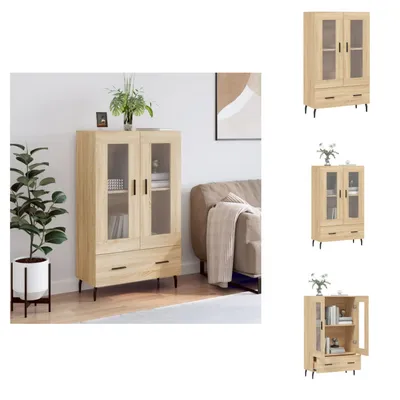 Image de vidaXL Highboard Chêne Sonoma 69,5x31x115 cm Bois composite - Sideboards