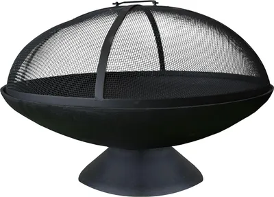 Produktbild von Gusseiserner Feuerkorb mit Glocke "Junto" - Ø 58 x 38 cm - Schwarz