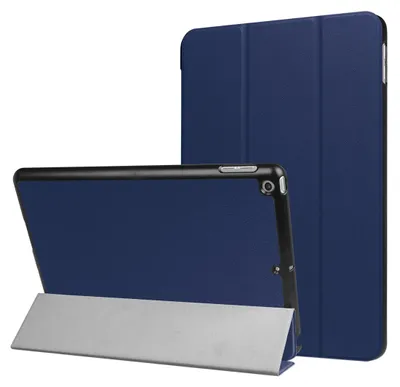 Produktbild von Mobigear Dreifach-Faltetui für iPad 6 (2018) – Klapphülle – Dunkelblau