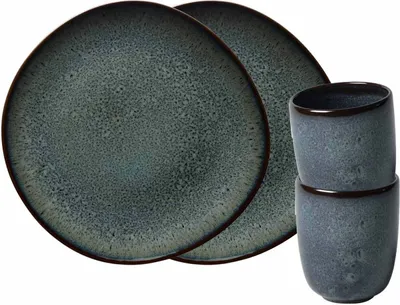 Produktbild von like. by Villeroy & Boch Lave gris Frühstücks-Set 4-teilig