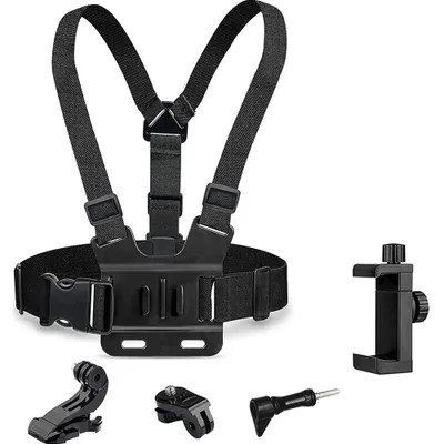 Produktbild von Brustgurt Handy Brusthalterung Handy mit Handy-Clip Action Kamera Zubehör Kompatibiel 5.5-10cm