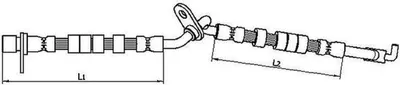 Produktbild von METZGER 4110708 Bremsschlauch Vorne Links für MAZDA 6 Station Wagon (GY) 6 (GG) 6 Hatchback (GG)