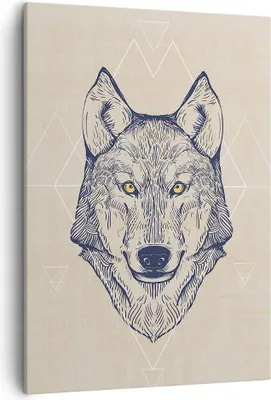 Produktbild von Bild auf Leinwand - Leinwandbild - Einteilig - Husky Hund Portrait Plakat - 50x70cm - Wand Bild - Wanddeko - Wandbilder - Leinwanddruck - Wanddekoration - Leinwand bilder - Wandbild - PA50x70-3109