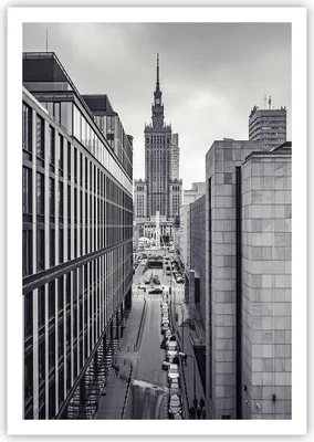 Produktbild von Poster - Poster ohne Rahmen - Warschau Palast Kultur - 70x100 cm - Wand Bild - Wanddeko - Wandbilder - Kunstposter - Wandposter - Bilder - Kunstdruck - Wanddekoration - Wandbild - P2XPA70x100-4382
