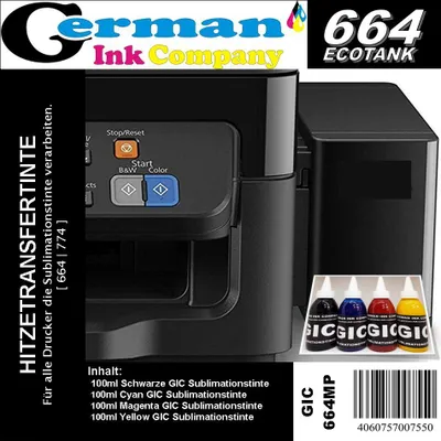 Produktbild von GIC664MP 400ml Sublimationstinte für EcoTankdrucker ET-2600, ET2650 u.v.m.