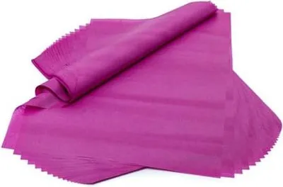 Obrázek produktu pro Hedvábný papír 38 x 50 cm, purpurově červený – 100 listů