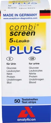 Obrázok produktu pre Combiscreen 5+Leuko Plus testovacie prúžky 50 ks