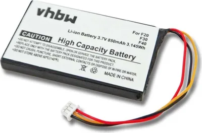 Produktbild von vhbw Akku Ersatz für Navman BT000021C für GPS Navigation Navi (850 mAh, 3,7 V, Li-Ion)